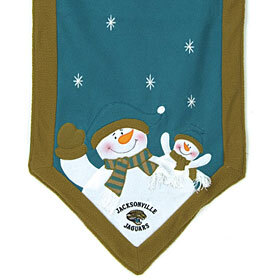 Jacksonville Jaguars Table Runner 72×15 Snowman CO