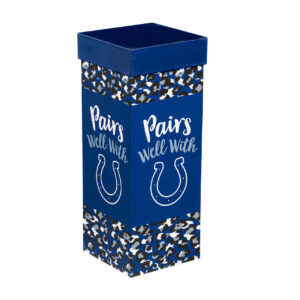 Indianapolis Colts Glass 17oz Wine Stemmed Boxed
