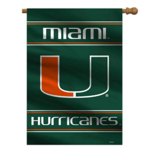 Miami Hurricanes Banner 28×40 House Flag Style 2 Sided CO