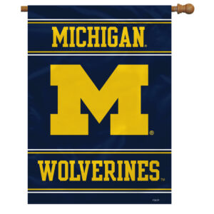 Michigan Wolverines Banner 28×40 House Flag Style 2 Sided CO