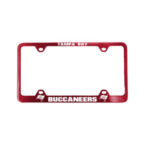 Tampa Bay Buccaneers License Plate Frame Laser Cut Red