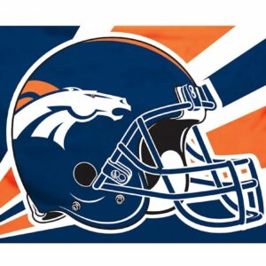 Denver Broncos Flag 3×5 Helmet Design – Special Order