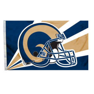 Los Angeles Rams Flag 3×5 Helmet Design – Special Order