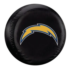 Los Angeles Chargers Tire Cover Standard Size Black CO