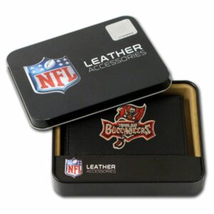 Tampa Bay Buccaneers Wallet Trifold Leather Embroidered