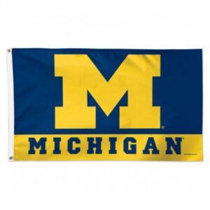 Michigan Wolverines Flag 3×5 Deluxe