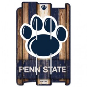 Penn State Nittany Lions Sign 11×17 Wood Fence Style
