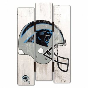 Carolina Panthers Sign 11×17 Wood Fence Style