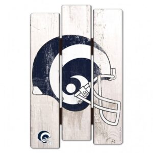 Los Angeles Rams Sign 11×17 Wood Fence Style