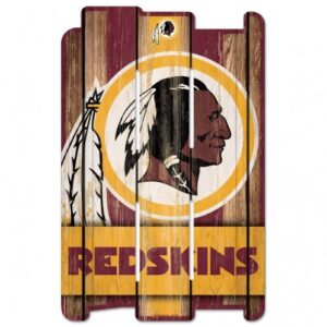 Washington Football Team Sign 11×17 Wood Fence Style