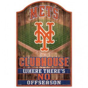 New York Mets Sign 11×17 Wood Fan Cave Design