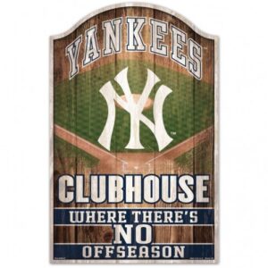 New York Yankees Sign 11×17 Wood Fan Cave Design