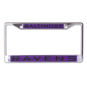Baltimore Ravens License Plate Frame – Inlaid – Special Order