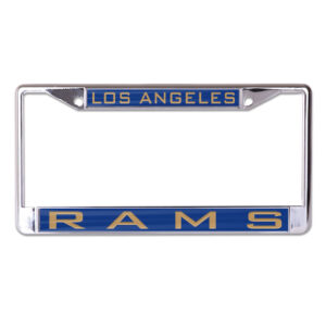 Los Angeles Rams License Plate Frame – Inlaid – Special Order