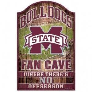 Mississippi State Bulldogs Sign 11×17 Wood Fan Cave Design – Special Order