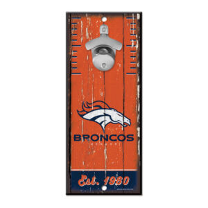 Denver Broncos Sign Wood 5×11 Bottle Opener