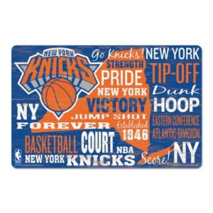 New York Knicks Sign 11×17 Wood Wordage Design