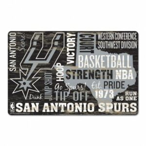 San Antonio Spurs Sign 11×17 Wood Wordage Design