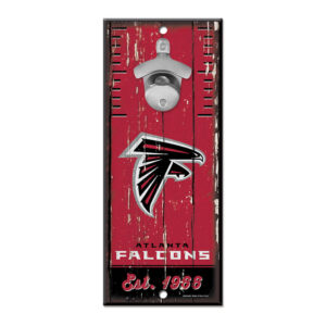 Atlanta Falcons Sign Wood 5×11 Bottle Opener