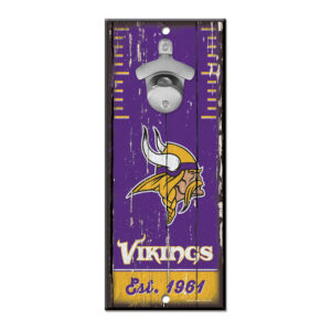 Minnesota Vikings Sign Wood 5×11 Bottle Opener