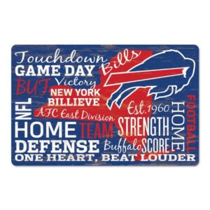 Buffalo Bills Sign 11×17 Wood Family Word Design