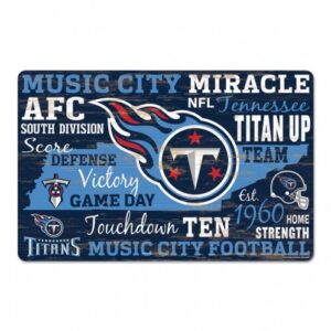 Tennessee Titans Sign 11×17 Wood Family Word Design