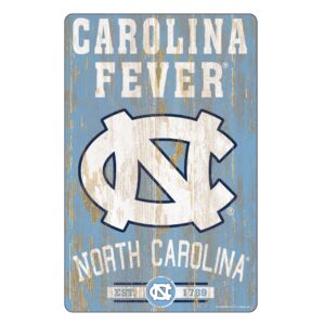 North Carolina Tar Heels Sign 11×17 Wood Slogan Design