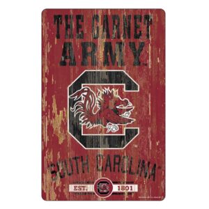 South Carolina Gamecocks Sign 11×17 Wood Slogan Design