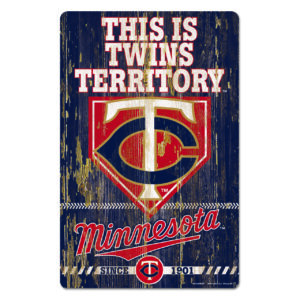 Minnesota Twins Sign 11×17 Wood Slogan Design