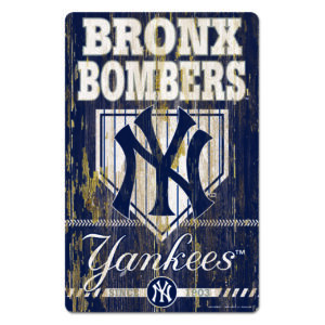New York Yankees Sign 11×17 Wood Slogan Design