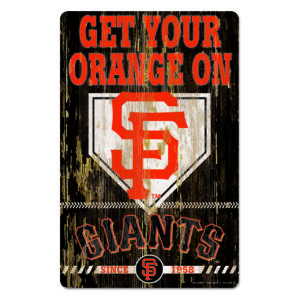 San Francisco Giants Sign 11×17 Wood Slogan Design