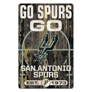 San Antonio Spurs Sign 11×17 Wood Slogan Design