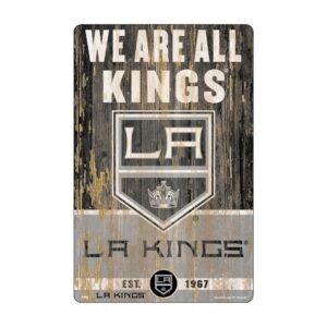 Los Angeles Kings Sign 11×17 Wood Slogan Design – Special Order