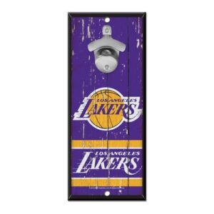 Los Angeles Lakers Sign Wood 5×11 Bottle Opener