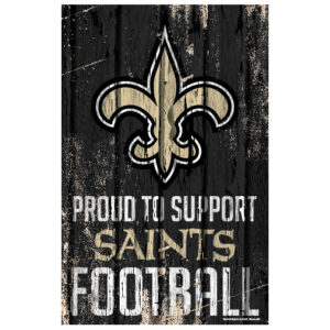 New Orleans Saints Sign 11×17 Wood Proud to Support Design