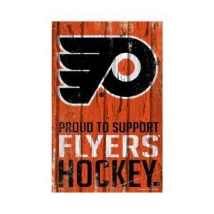 Philadelphia Flyers Sign 11×17 Wood Proud to Support Design