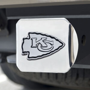 Kansas City Chiefs Hitch Cover Chrome Emblem on Chrome – Special Order
