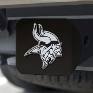 Minnesota Vikings Hitch Cover Chrome Emblem on Black – Special Order