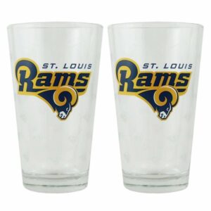 Los Angeles Rams Glass Pint Satin Etch 2 Piece Set