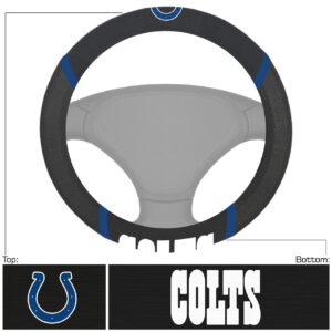 Indianapolis Colts Steering Wheel Cover Mesh/Stitched