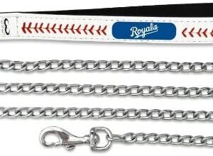 Kansas City Royals Pet Leash Leather Chain Baseball Size Large CO