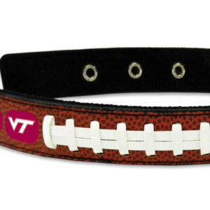 Virginia Tech Hokies Classic Leather Large Football Collar