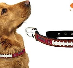 South Carolina Gamecocks Pet Collar Classic Football Leather Size Small