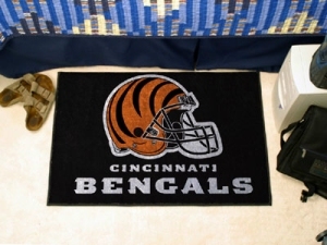 Cincinnati Bengals Rug – Starter Style, Helmet Design – Special Order