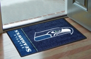 Seattle Seahawks Rug – Starter Style, Logo Design – Special Order