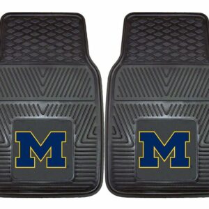 Michigan Wolverines Heavy Duty 2-Piece Vinyl Car Mats