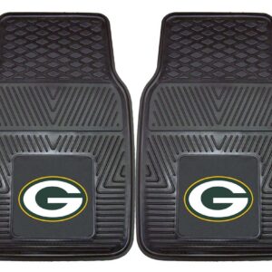Green Bay Packers Car Mats Heavy Duty 2 Piece Vinyl