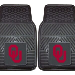 Oklahoma Sooners Heavy Duty 2-Piece Vinyl Car Mats
