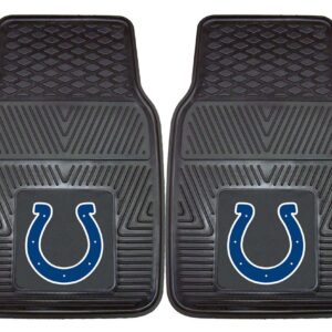 Indianapolis Colts Car Mats Heavy Duty 2 Piece Vinyl