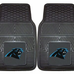 Carolina Panthers Car Mats Heavy Duty 2 Piece Vinyl